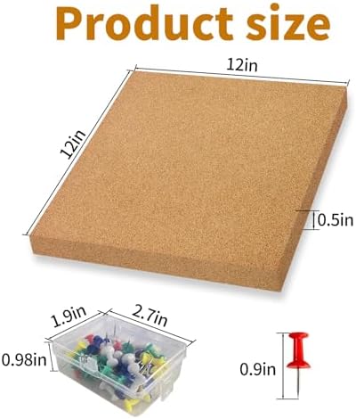 4Pcs Heat Resistant Work Surface Cutting Mat with 100Pcs Push Pins