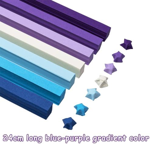 540 sheets Origami Stars Papers Package DIY Paper - 7 Colors