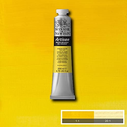 Winsor & Newton Artisan Water Mixable Oil Colour, 6.75-oz (200ml), Cadmium Yellow Pale Hue