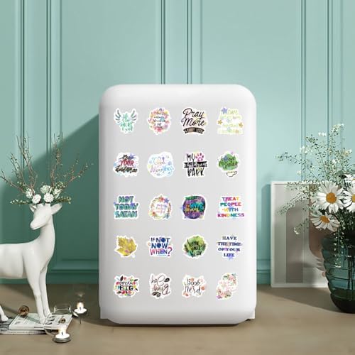 200PCS Holographic Inspirational Stickers, Positive Affirmation Sticker for Adults Kids Teachers Students, Glitter Motivational Stickers for Journals, Scrapbook, Water Bottle, Laptop