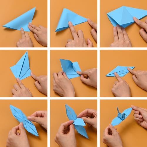300 Sheets Origami Paper 25 Color Double Sided Origami Paper 6x6 | 6" Square Oragami Paper Easy to Fold, tear-resistant, Holds Crisp Creases, Crafts for Handmade Projects Great