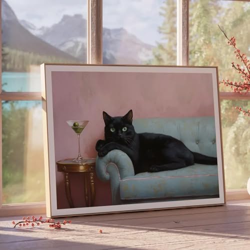 EIBEILI Cat Diamond Art Kits for Adults-Diamond Painting Kits Wall Decor