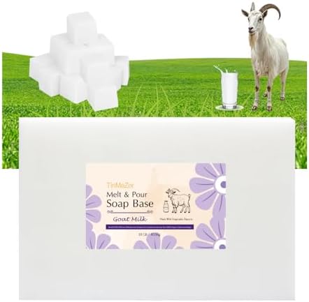 Goat Milk Soap Base,Melt and Pour White Soap Base,SLS Free 10 LB