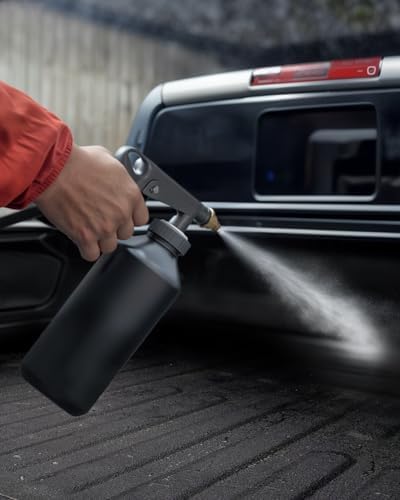 InoKraft Rust Proofing Spray Gun, Bedliner Gun with Adjustable Nozzle and Pressure Regulator, for Truck Bed Liner Coating, Rubberized Undercoat, Suitable for Raptor Tintable Urethane Spray-On