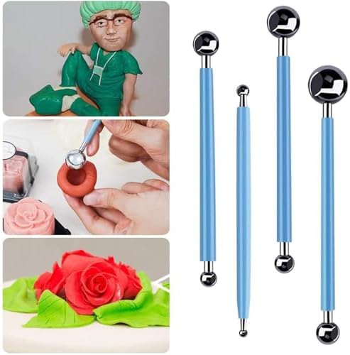 Polymer Clay Tools 23pcs Modeling Clay Sculpting Tools Set Polymer Clay Sculpting Carving Tools Including Molding Rods,Drill Pen, Carving Tool