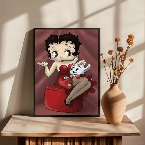 JAKI Paint by Numbers kit for Adults Cartoon-Paint by Numbers kit for Kids,DIY Acrylic Oil Painting Adult Paint by Number Kits for Gift Home Wall Decor 16 x 20 incm
