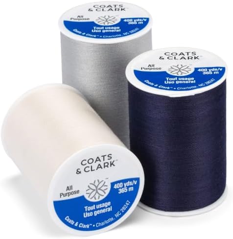 Coats & Clark All Purpose Sewing Thread 400 Yards Nugrey 1 Spool of Yarn