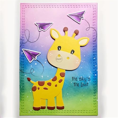 Patchwork Animal Giraffe Metal Cutting Dies for Card Making