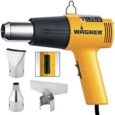 Wagner Spraytech HT1000 Kit Dual-Temperature Heat Gun with 3 Nozzles