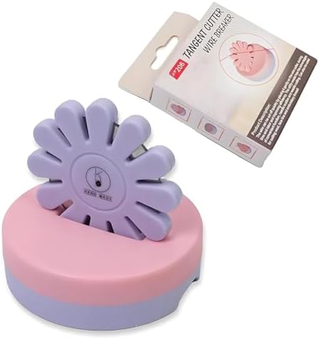 Thread Cutter Thread Cutting Tools Quilting Supplies for Sewing Seam Magnetic Pins Holder-Purple(The Blade is not Removable)