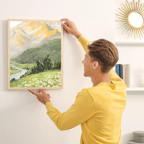 Blank Framed Canvas Wall Art - Premium White Canvas for DIY Art and Custom Painting (12 * 12-1)