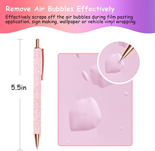 TECKWRAP Weeding Pin Pen Tool for Vinyl DIY Craft Project - Glitter Pink