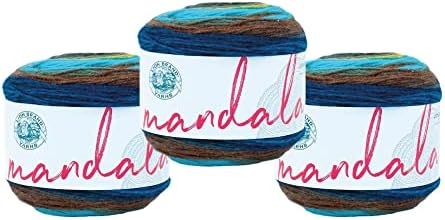 Lion Brand Yarn, Mandala DK Crochet Yarn, Sphinx, Multicolor, 3 Pack