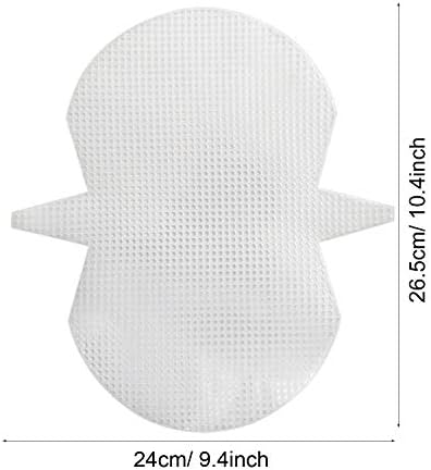 Allazone 59 PCS Mesh Plastic Canvas Sheets 4 Shapes Plastic Canvas for DIY Crafts Embroidery Cross Stitch, Acrylic Yarn Crafting, Knit and Crochet Projects