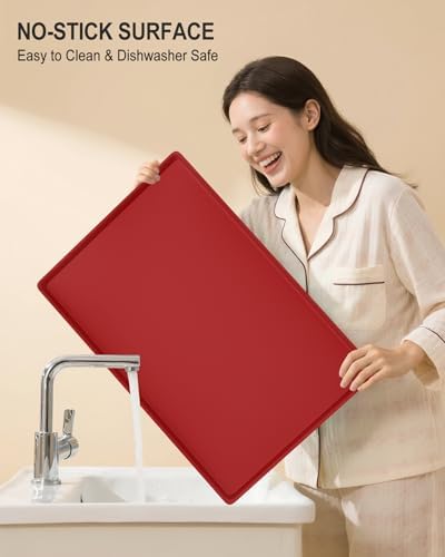 Silicone Art Mat for Crafts, 16" x 24" Waterproof Non-Slip Painting Mat