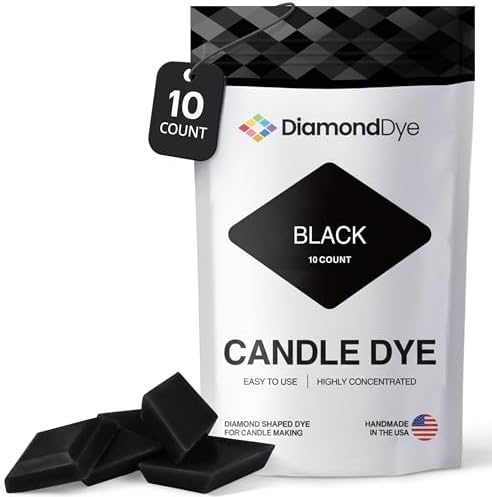 Black Candle Dye Chips, Soy & Paraffin Candle Making, 10 Pack