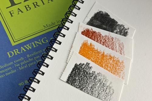 Fabriano 1264 Drawing Pad, 9" x 12", Spiral Bound, 75 lb., 3-Pack