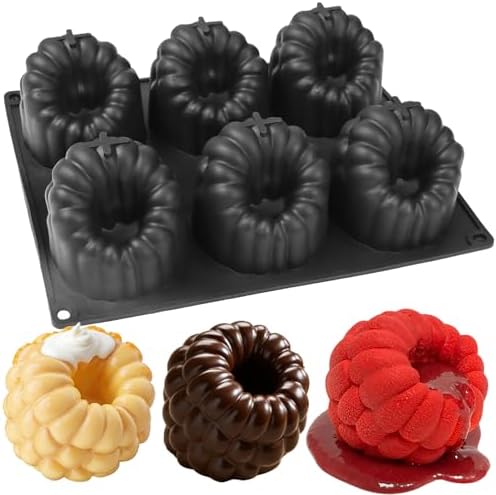 Raspberry Fruit Molds 6-Cavity, Large Raspberry Silicone Molds | Non-Stick 3D Fruit Shaped Molds for Mousse Cake Baking Pastry Frozen Treats Chocolate Ice Cream Soap Candle Making