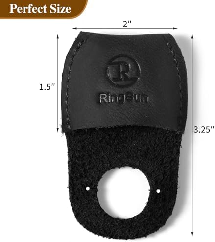 RingSun Thumb Guard Wood Carving Tools, Leather Finger Protector, Handmade Carpenter Working Carving Kit Accessories