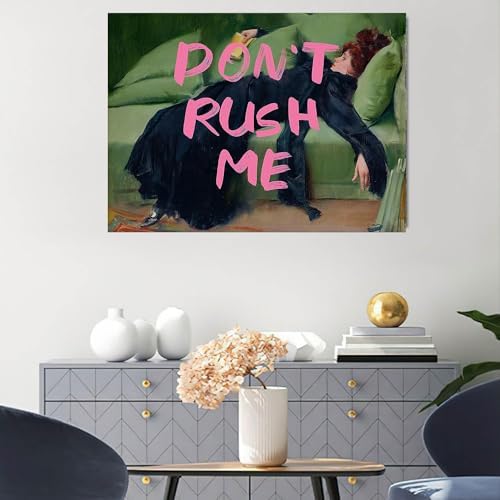 EIBEILI Diamond Art Kit for Adult-Don't Rush ME Diamond Painting Wall Decor