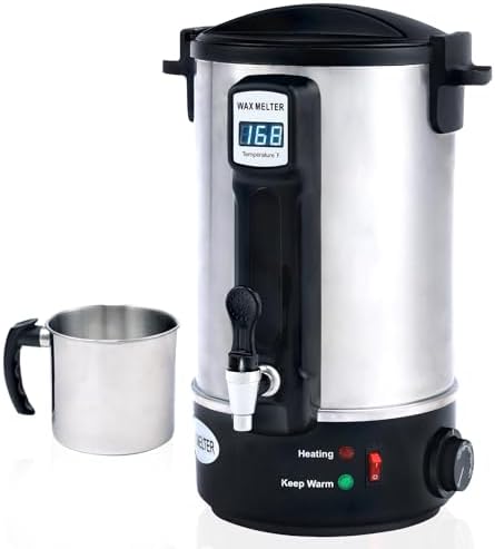 TCFUNDY Candle Making Wax Melting Pot 8L Electric Non-Stick DIY Wax Melter