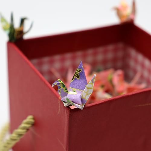 50 PCS Premade Mini Japanese Paper Cranes, Hand‑Folded Origami Decor
