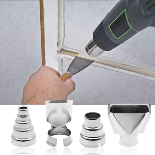 4 Pcs Heat Gun Nozzles Kit Stainless Steel Heat-Resistant Nozzles