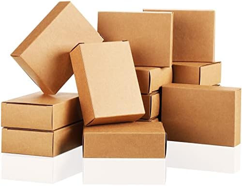 Gersoniel Kraft Soap Boxes Soap Making Kit, 50 Pcs, Kraft Color