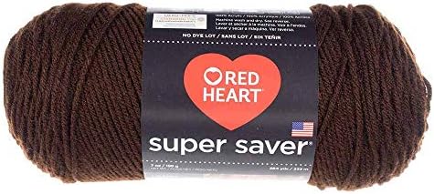 Craft County Size 4 (Medium) 100% Acrylic Fiber Yarn – Variety of Color and Pattern Options – for Crochet, Knitting, and Weaving (Coffee)