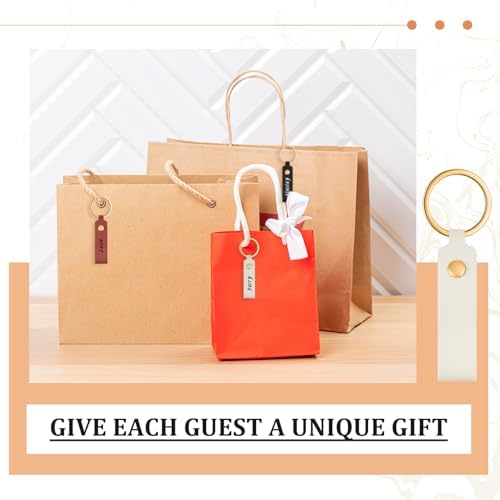 Wavyknot 100 Pcs Leather Keychain Blanks, 3.7 x 0.7 Inches, Colorful