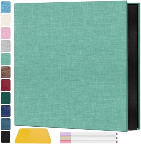 Zesthouse Photo Album Self Adhesive Pages, 60 Pages Magnetic Scrapbook Albums with Sticky Page, Photos Album Holds 8x10 & 5X7 & 4x6 & 6x8 & 3x5, Large Picture Book Ideal Gift for Family Wedding Baby