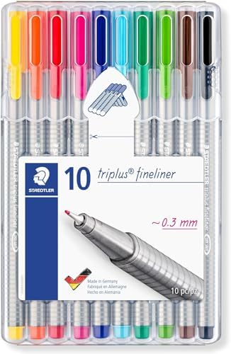 Staedtler Triplus Fineliner 0.3 mm Porous Point Pen 334 - SB10