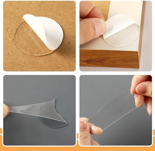 JANYUN 140 Pcs Double Sided Sticky Dots,40 mm Square Putty Sticky Tack