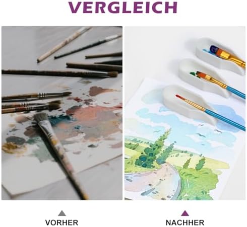 Silicone Paint Brush Rest Holder for Watercolor Oil Acrylic Painting Brush