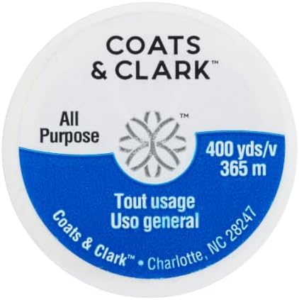 Coats & Clark Dual Duty All-Purpose Natural Thread 400 Yards 1 Spool of Yarn