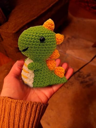 Kaaper Crochet Kit for Beginners for Adults, Learn to Dinosaur Crochet Kit