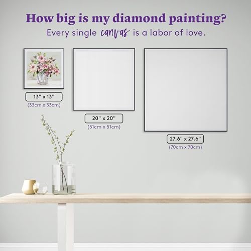 DIAMOND ART CLUB Blushing Blossoms Diamond Art Kits for Adults