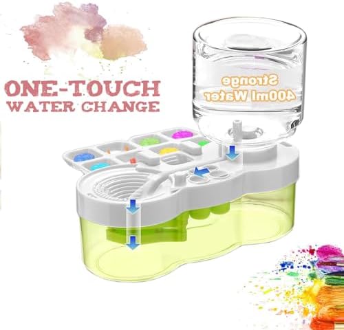 Paint Brush Cleaner Tool, Paint Brush Washer with Water Circulation, Green