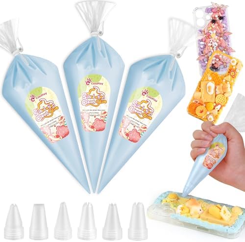 Cream Glue, 3PCS Cloudy Blue Whipped Cream Glue Kit (Each 100g)