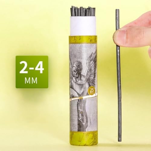 YYMIYU Drawing Pencils Set, Art Sketching Pencils Charcoal Set (Charcoal Sticks 5-7 mm 25pcs 25)