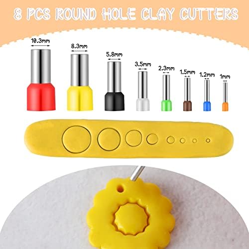 Kajaia 114 Pcs Polymer Clay Earring Cutters Bohemian Flowers Leaf Polymer Clay Earring Cutters Set Jewelry Making Supplies for Women Craft DIY