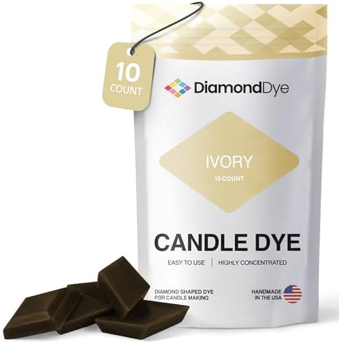 Ivory Candle Dye Chips, Soy & Paraffin Candle Making, 10 Pack
