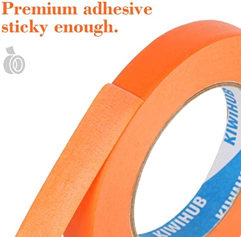 Orange Painters Tape,1 inch x 60 Yards