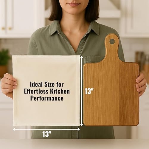 Dish Cloths Cotton| Kitchen Wash Cloth | Shop Towels Absorbent and Lint Free Flour Sack| Dishcloths for Kitchen Washing Dishes| Thick Absorbent Quick Dry Dish Rags | 12 Pack 13"x13" Natural