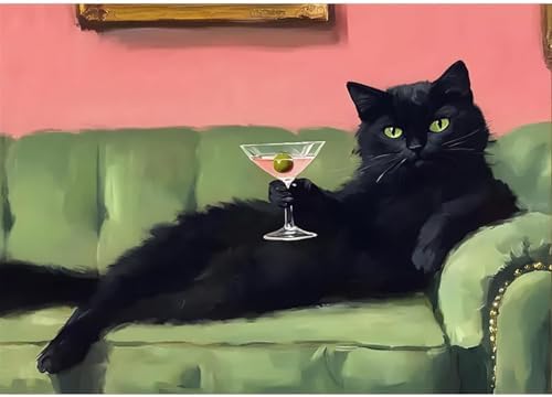 EIBEILI Cat Diamond Art Kits for Adults-Diamond Painting Kits Wall Decor