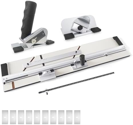 Professional 36-Inch Mat Cutter System - Precision 45° Bevel & 90° Straight Edge Board Cutter, Aluminum Guide Rail with Anti-Slip Base for Framing, DIY Photos, Artwork, Backing Board