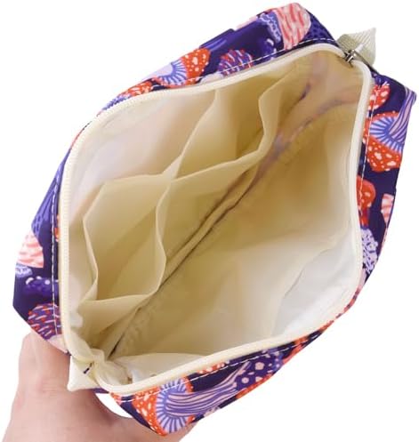 Multiple Pockets Portfolio Organizer with Zippered,Storage Pencil Pouch Bag