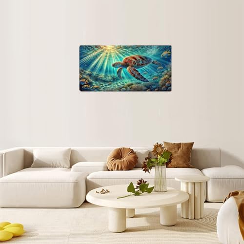 Turtle Underwater Ocean Diamond Painting Kit,Diamond Art kits for Adults