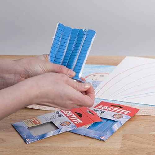 Loctite Fun-Tak Mounting Tabs, 2 oz, Blue (12-Pack)