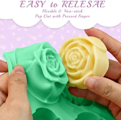 Large Rose Silicone Mold for Chocolate Strawberry 24 Cavity